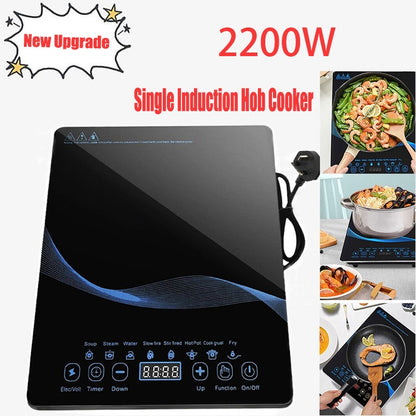 Compact Induction Cooker With High Power Output Timer  Safety Lock Included
