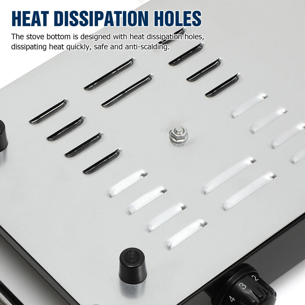 2000W Electric Cooker Double Hob Hot Plate Stove W Handle Table Hob Kitchen