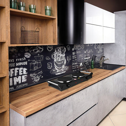 2000W Electric Cooker Double Hob Hot Plate Stove W Handle Table Hob Kitchen